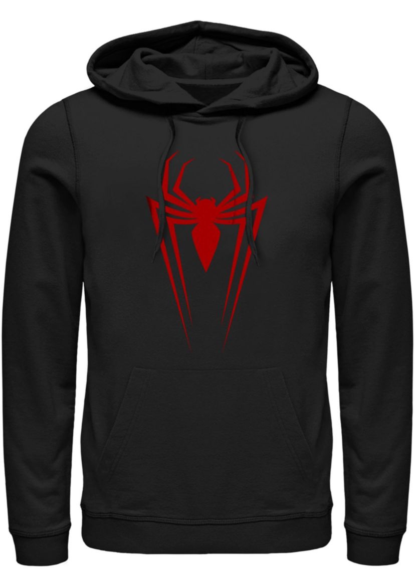 Long Spider Graphic Fleece Hoodie