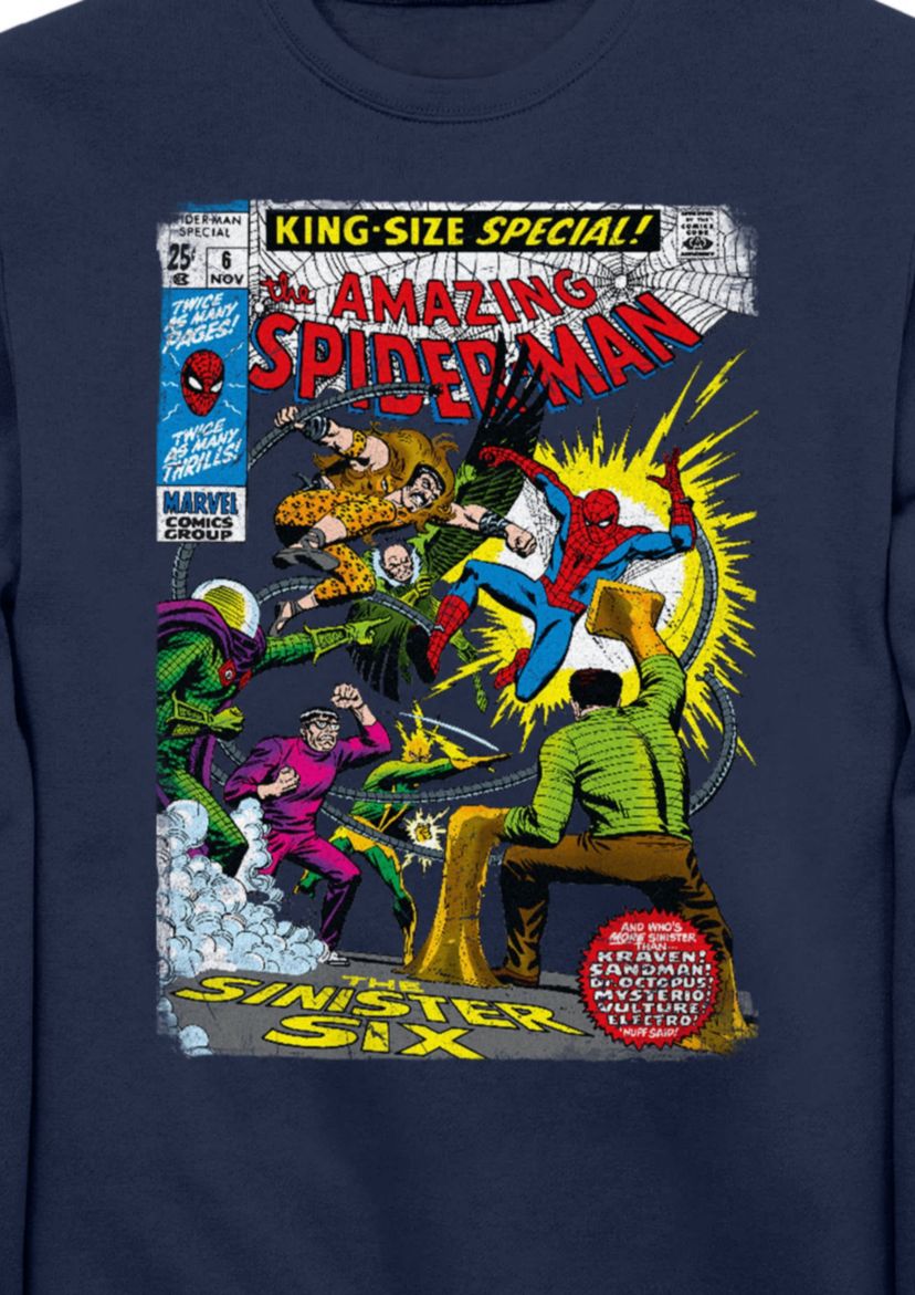 Sinister 6 Comic Graphic Crew Fleece Sweatshirt