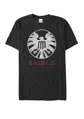 Marvel Men's Agents Of S.h.i.e.l.d Distressed Logo Short Sleeve Graphic T-Shirt