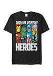Big & Tall Marvel Everyday Hero Dad Graphic Short Sleeve T-Shirt