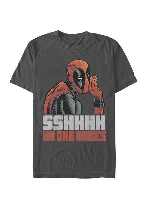 Big & Tall Deadpool No One Cares Short Sleeve Graphic T-Shirt