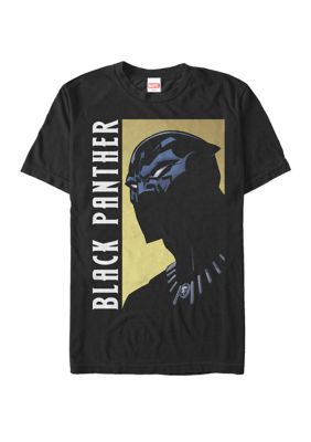 Marvel Men's Black Panther Character Profile Poster Short Sleeve T-Shirt, 2XL