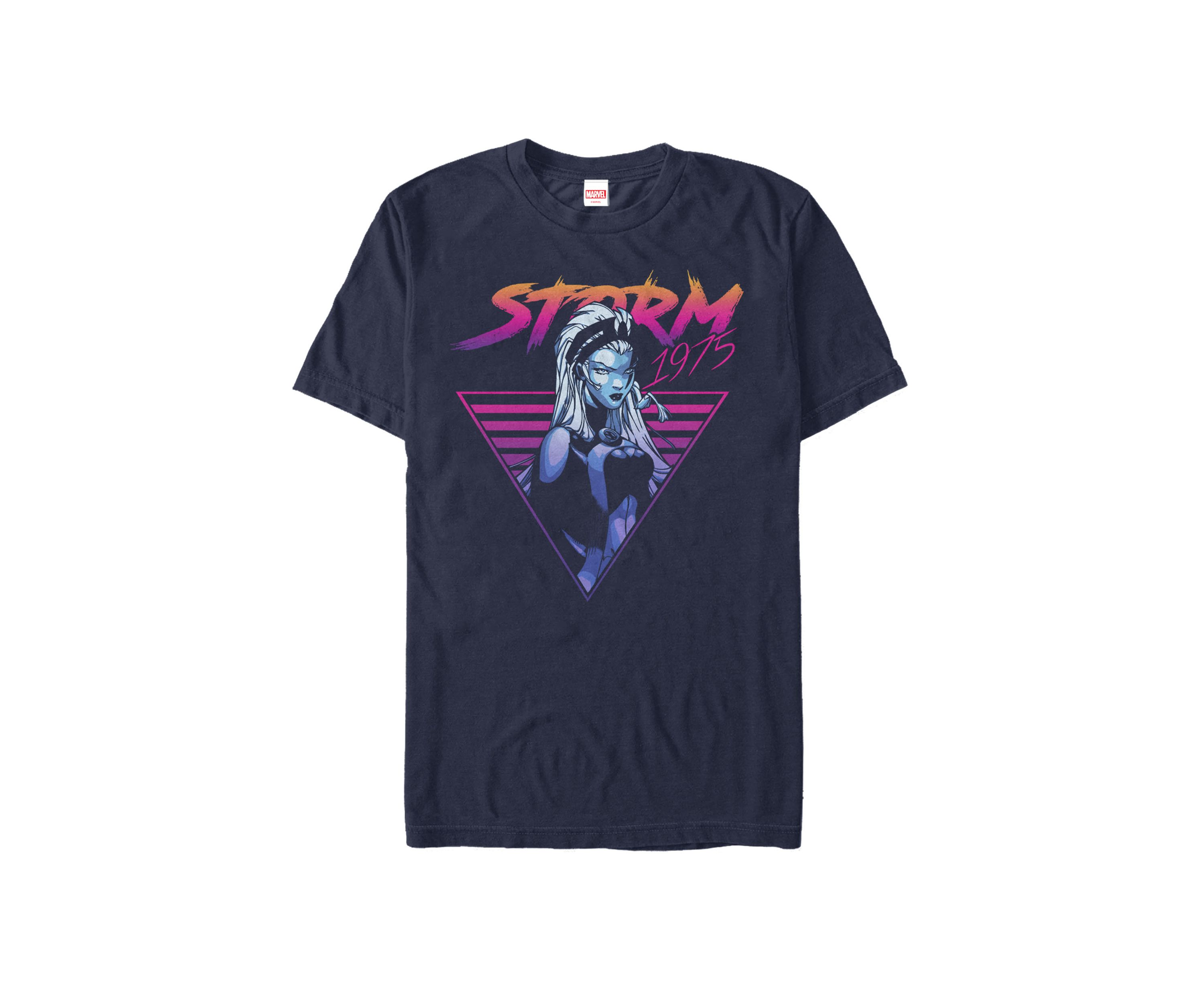 X-Men Storm 80s Retro Triangle Gradience Short Sleeve Graphic T-Shirt