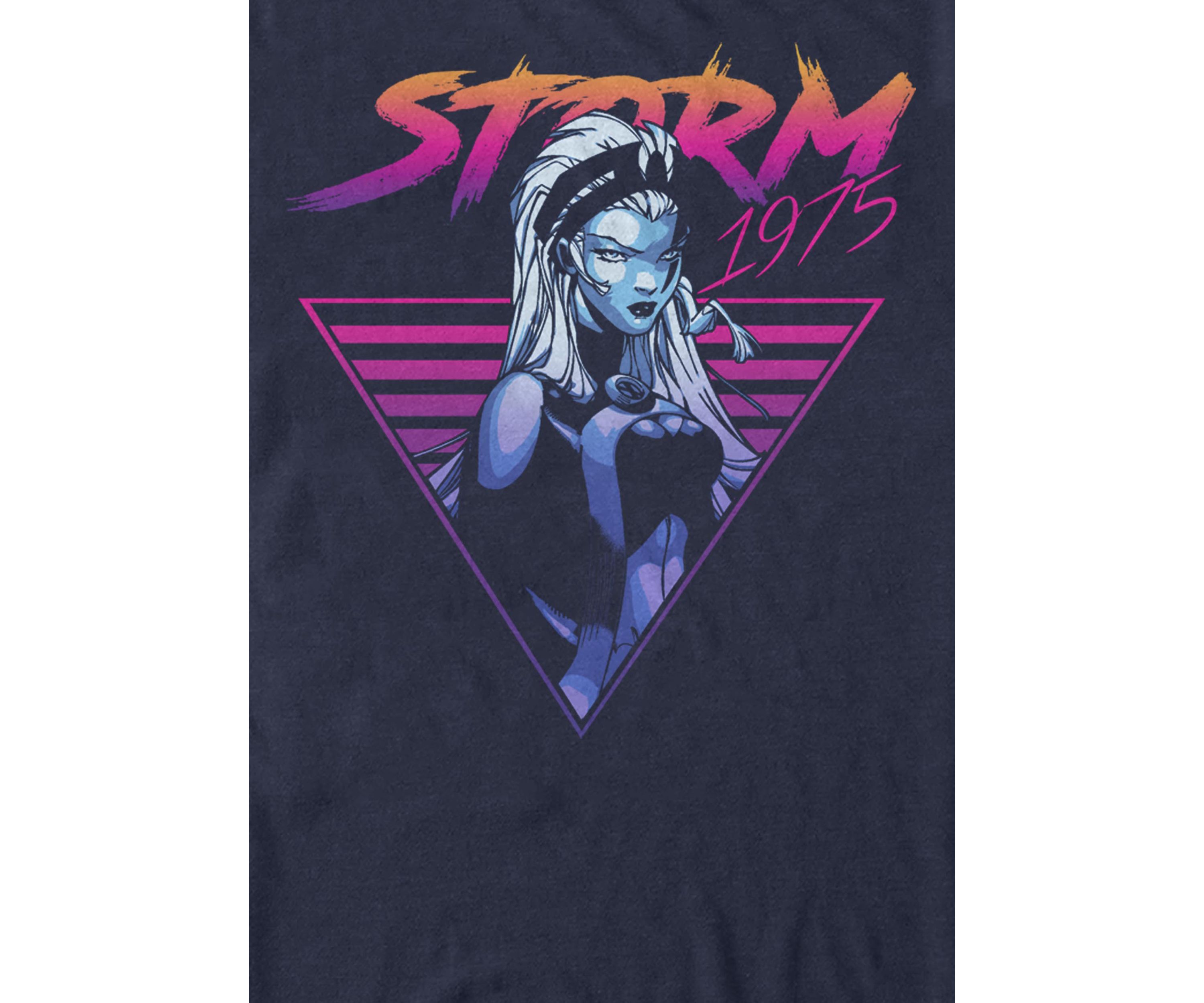 X-Men Storm 80s Retro Triangle Gradience Short Sleeve Graphic T-Shirt