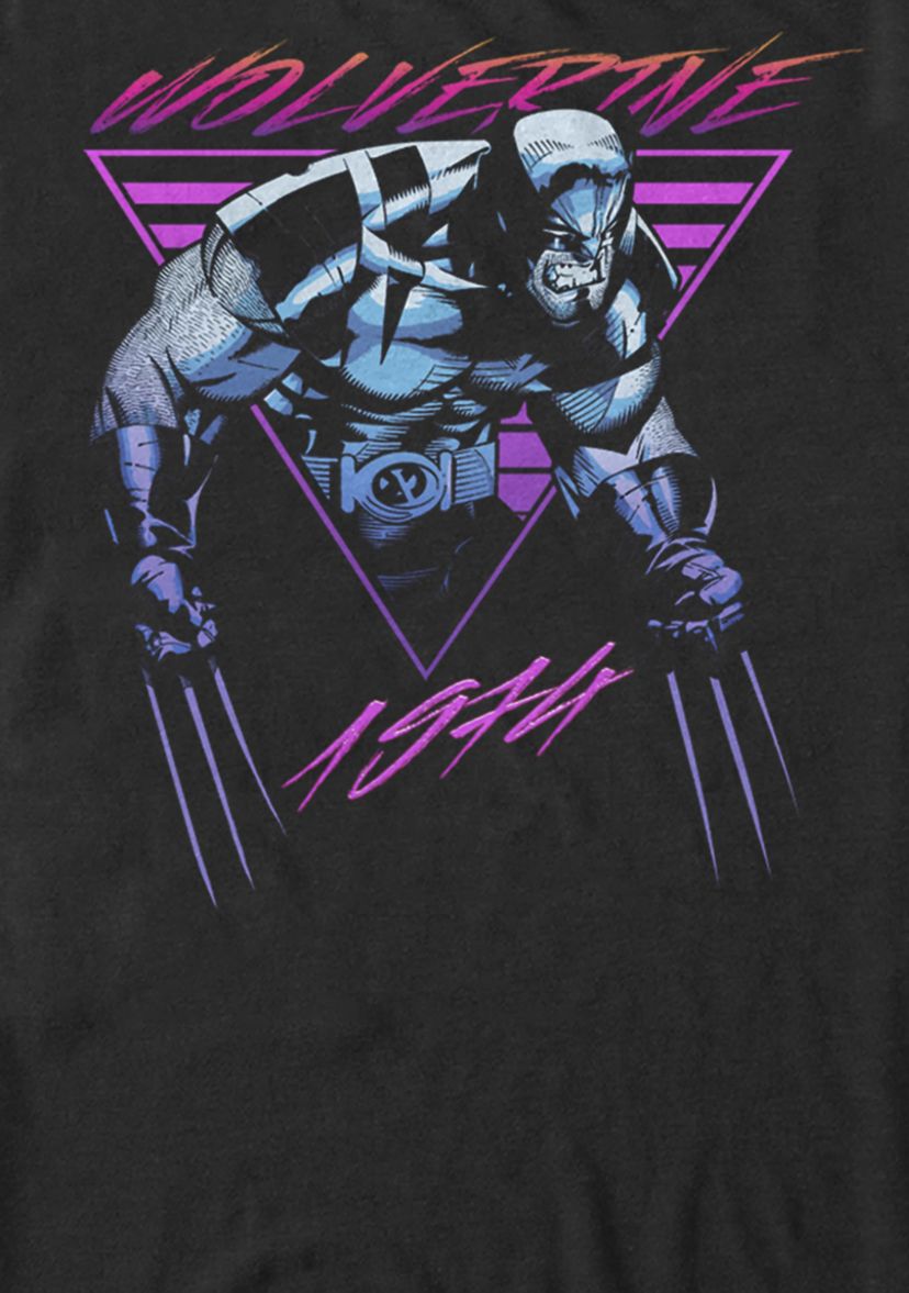 Vintage Neon X Men Wolverine Short Sleeve Graphic T-Shirt