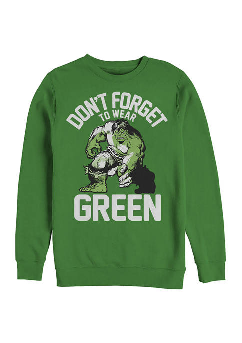 Marvel™ Marvel Hulk Wear Green Graphic Crew Fleece