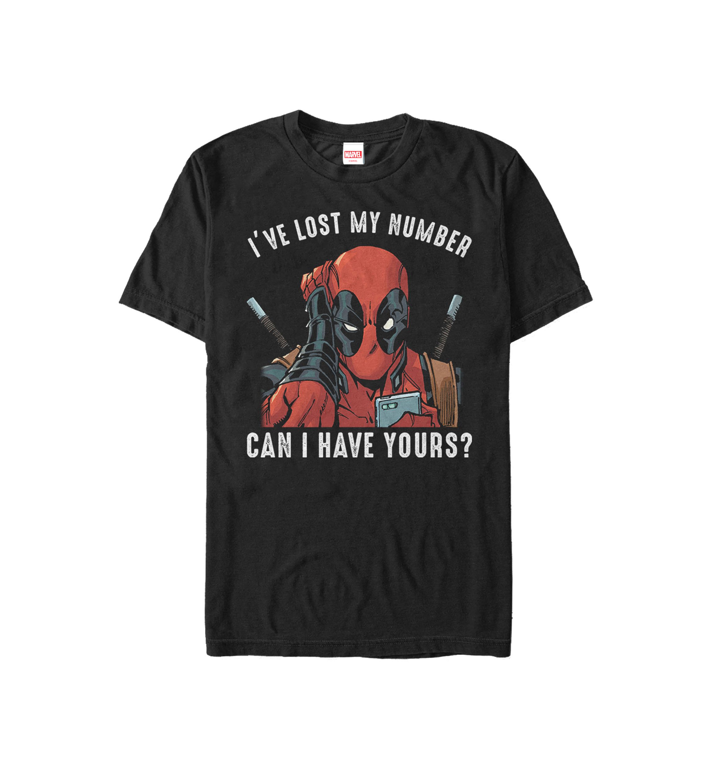 Big & Tall Deadpool Ive Lost Number Can I Have Yours Short Sleeve Graphic T-Shirt