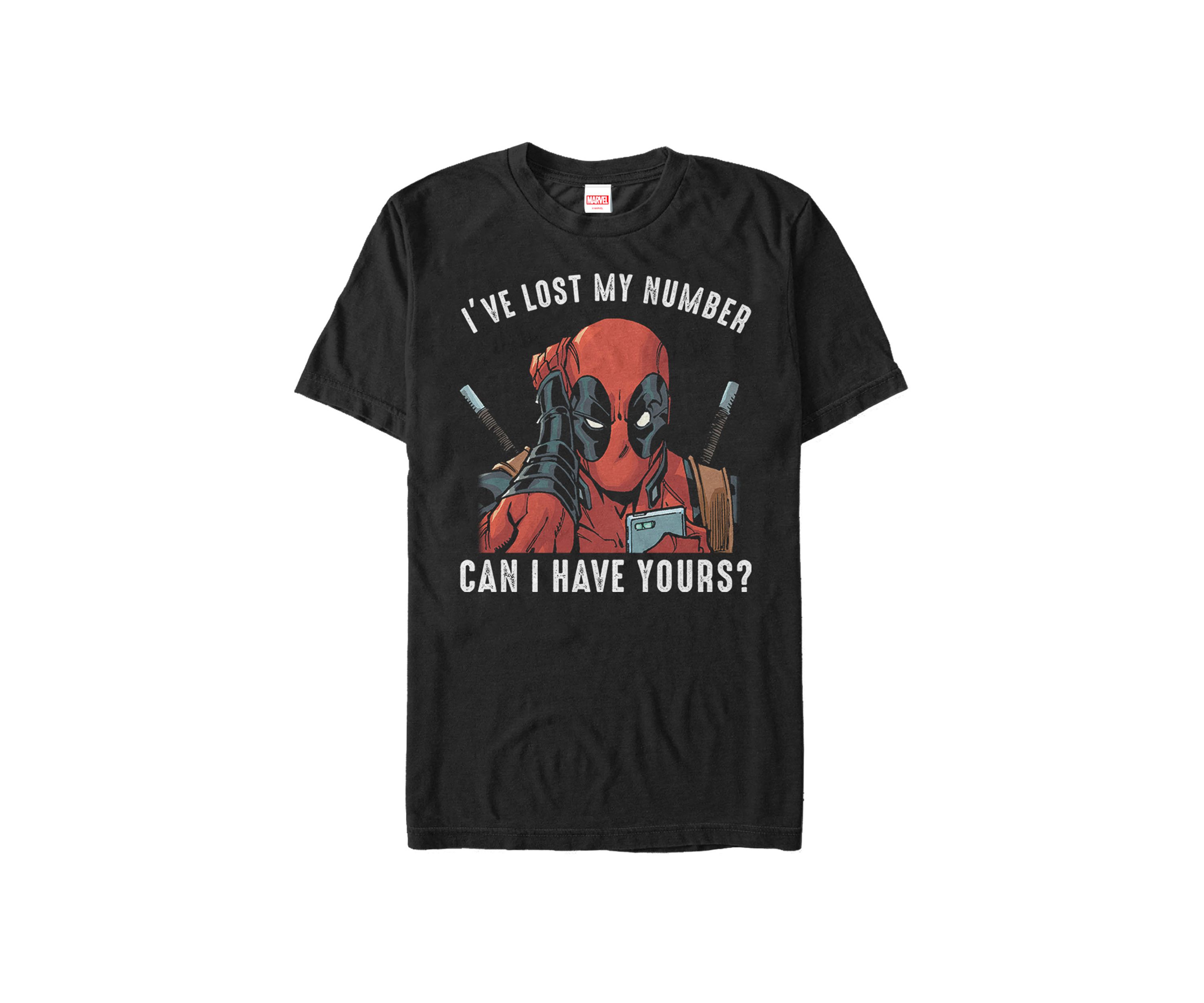 Big & Tall Deadpool Ive Lost Number Can I Have Yours Short Sleeve Graphic T-Shirt