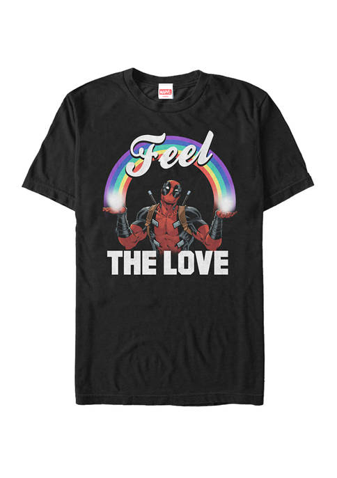 Big & Tall Deadpool Rainbow Feel The Love