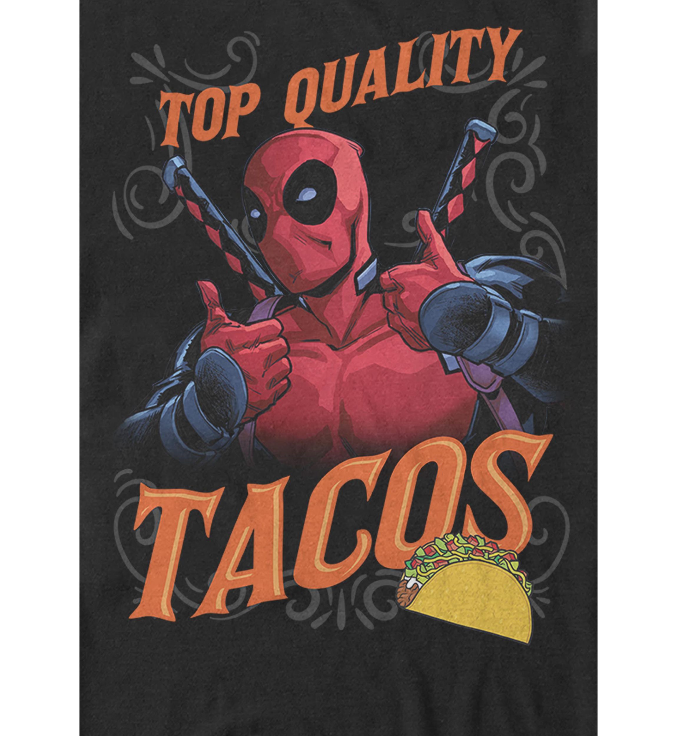 Deadpool Top Quality Tacos Short Sleeve T-Shirt