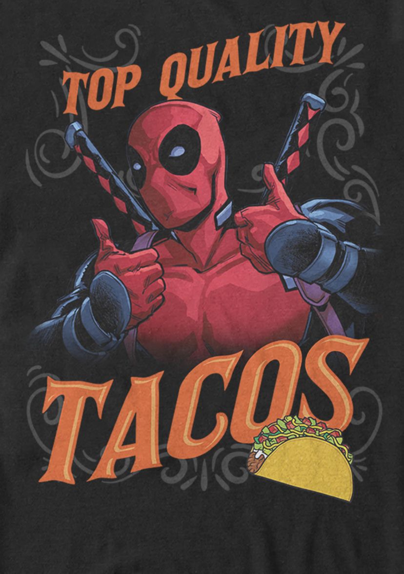 Deadpool Top Quality Tacos Short Sleeve T-Shirt