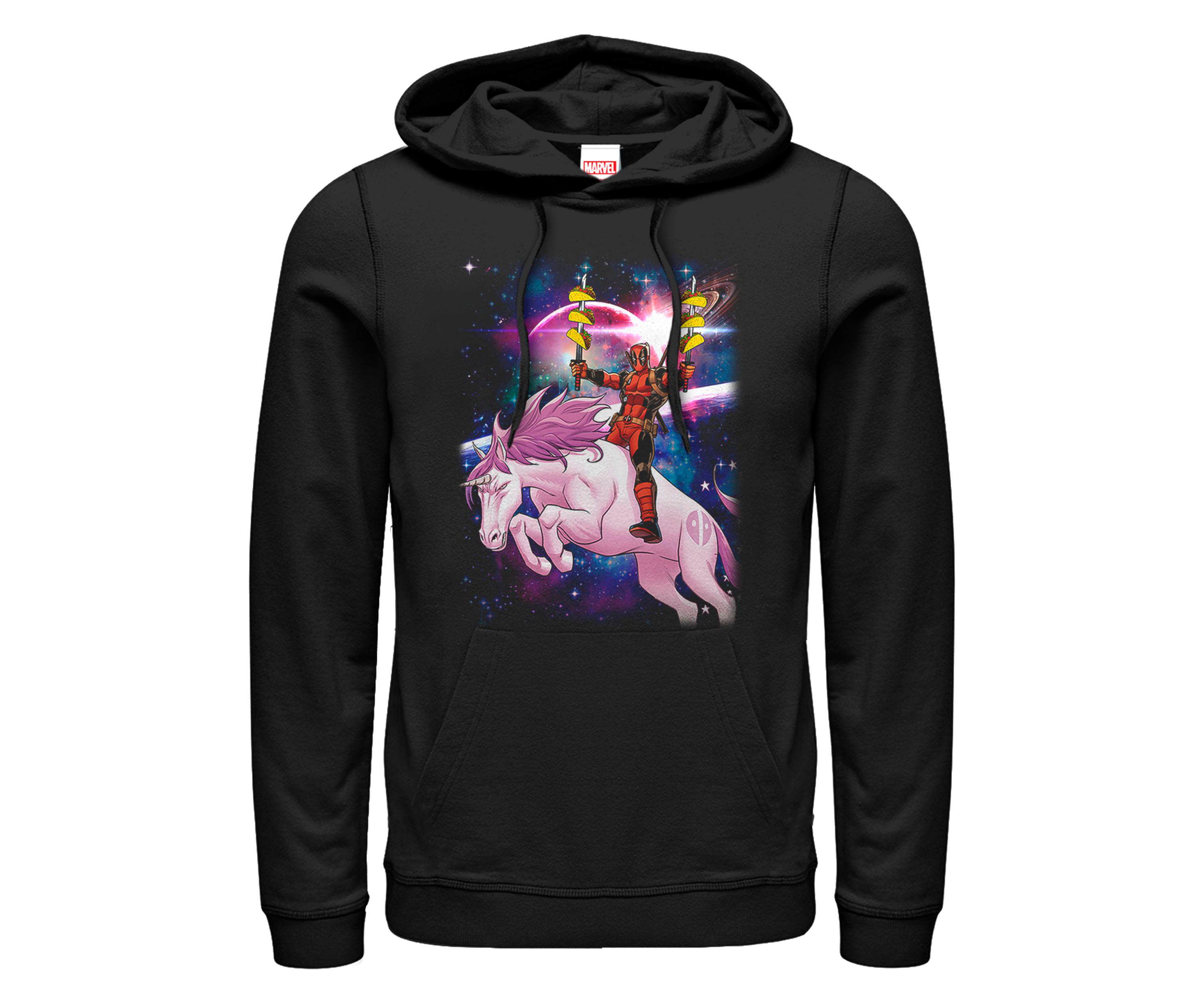 Taco Unicorn Graphic Fleece Hoodie