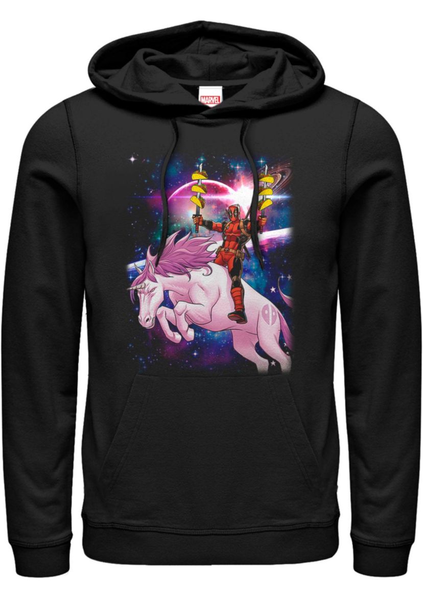 Taco Unicorn Graphic Fleece Hoodie