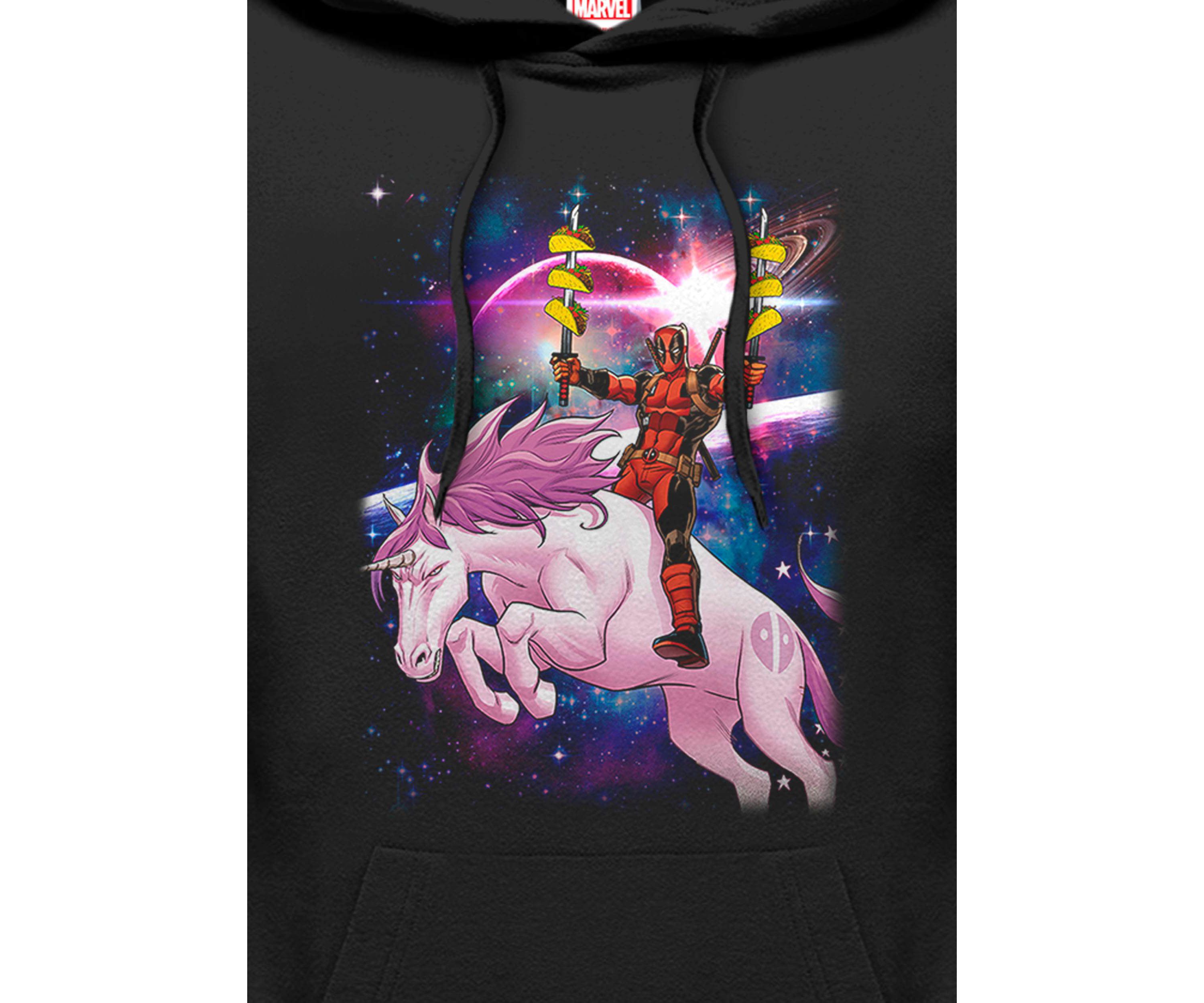 Taco Unicorn Graphic Fleece Hoodie