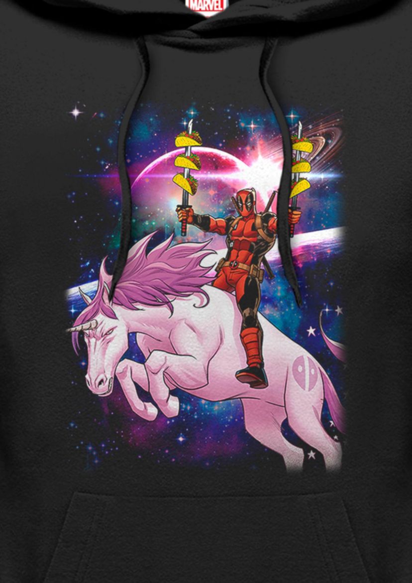 Taco Unicorn Graphic Fleece Hoodie