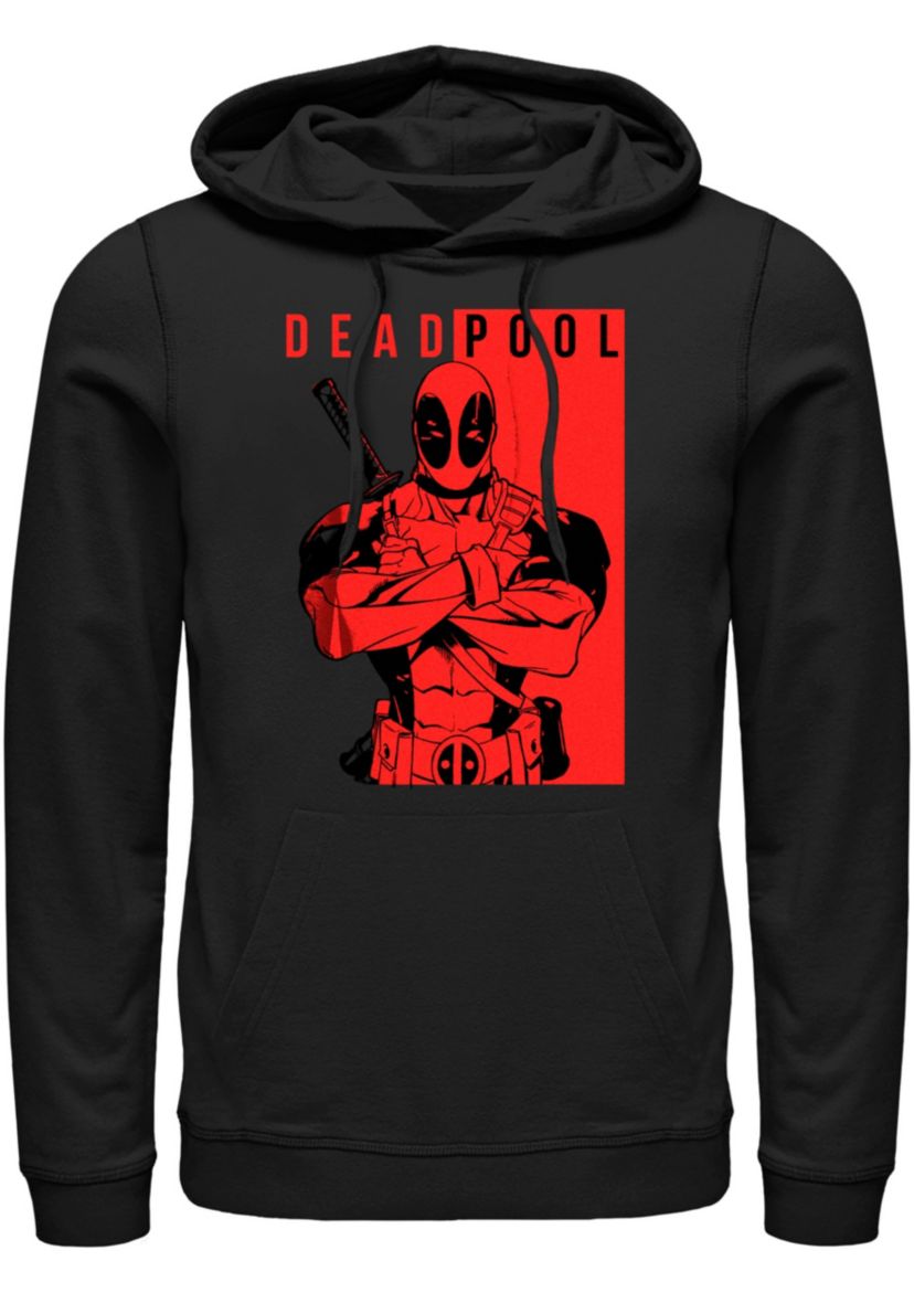 Deadpool Police Graphic Fleece Hoodie