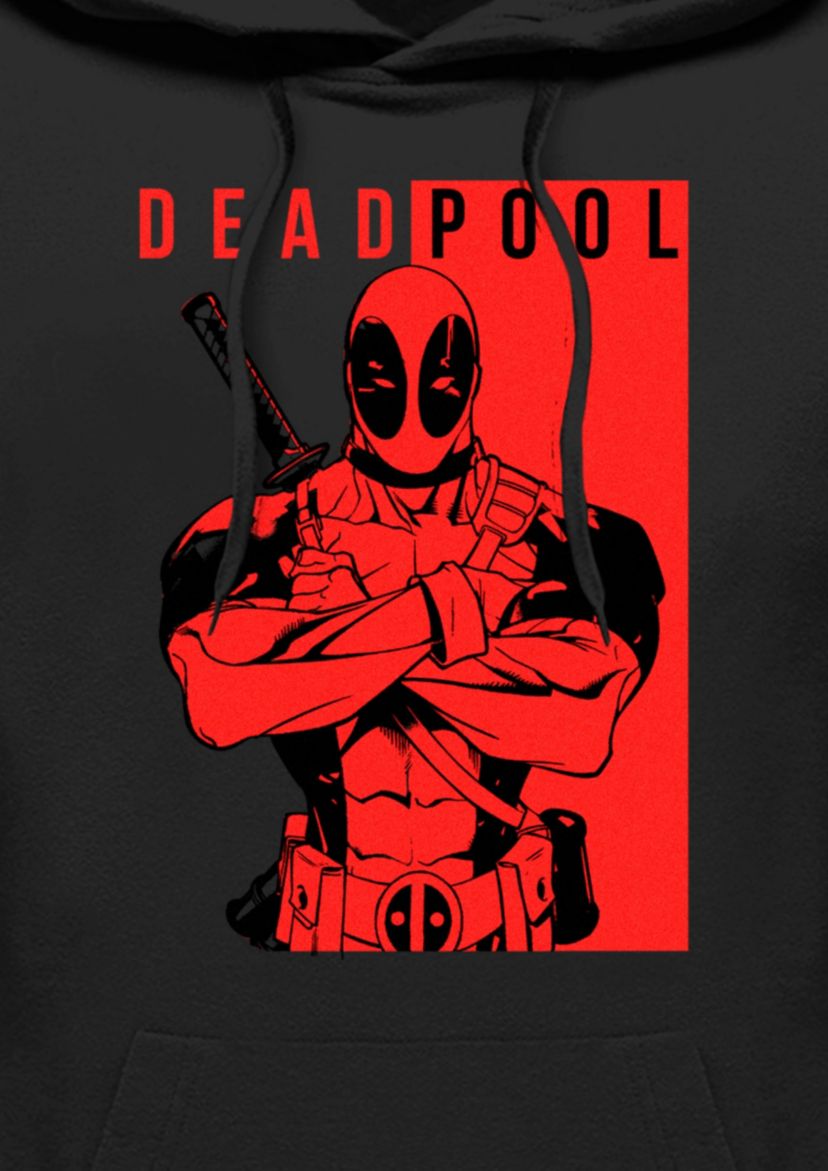 Deadpool Police Graphic Fleece Hoodie
