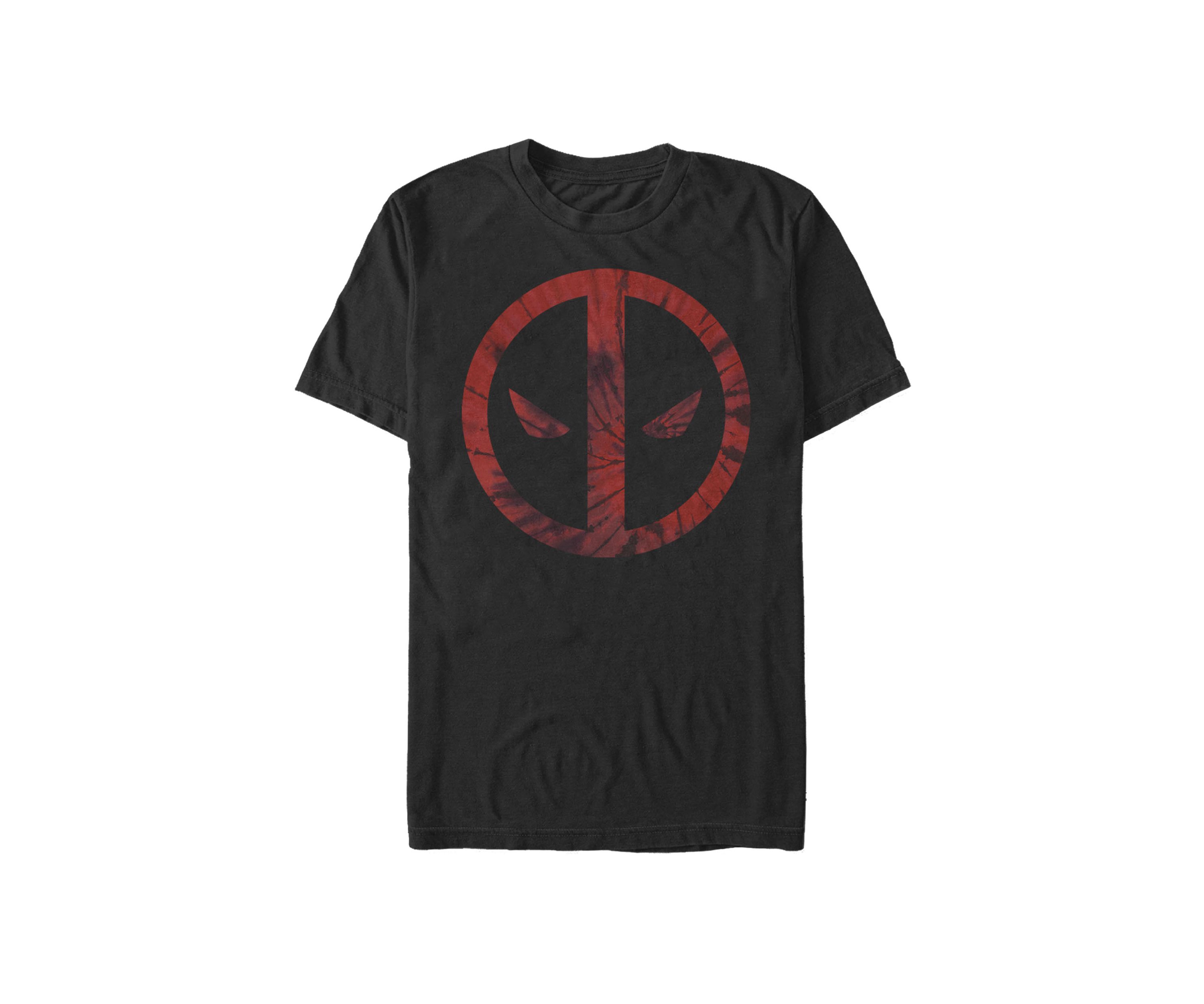 Deadpool Tie Dye Face Symbol Short Sleeve T-Shirt