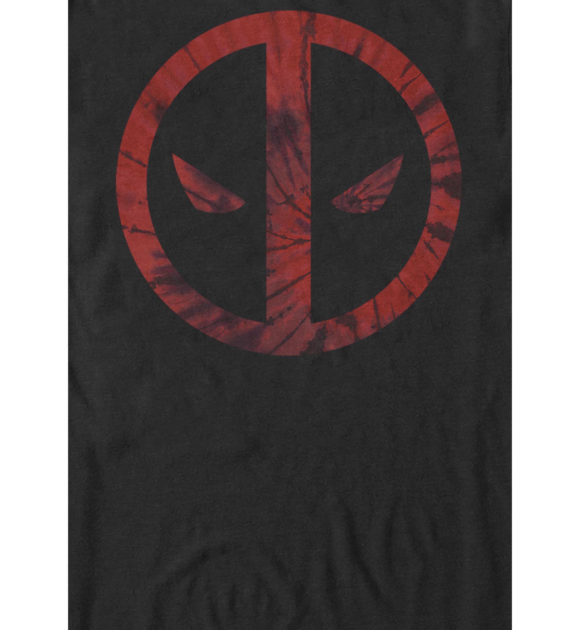 Deadpool Tie Dye Face Symbol Short Sleeve T-Shirt