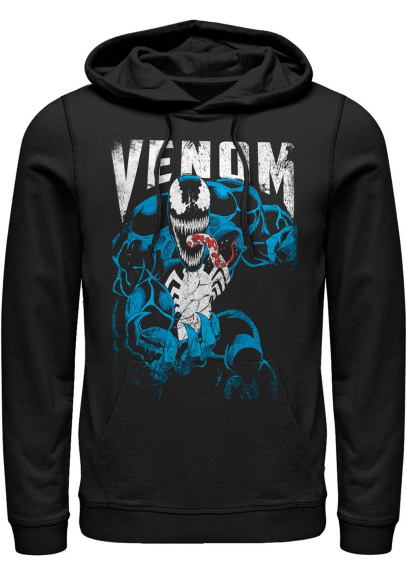 Venom Grunge Graphic Fleece Hoodie