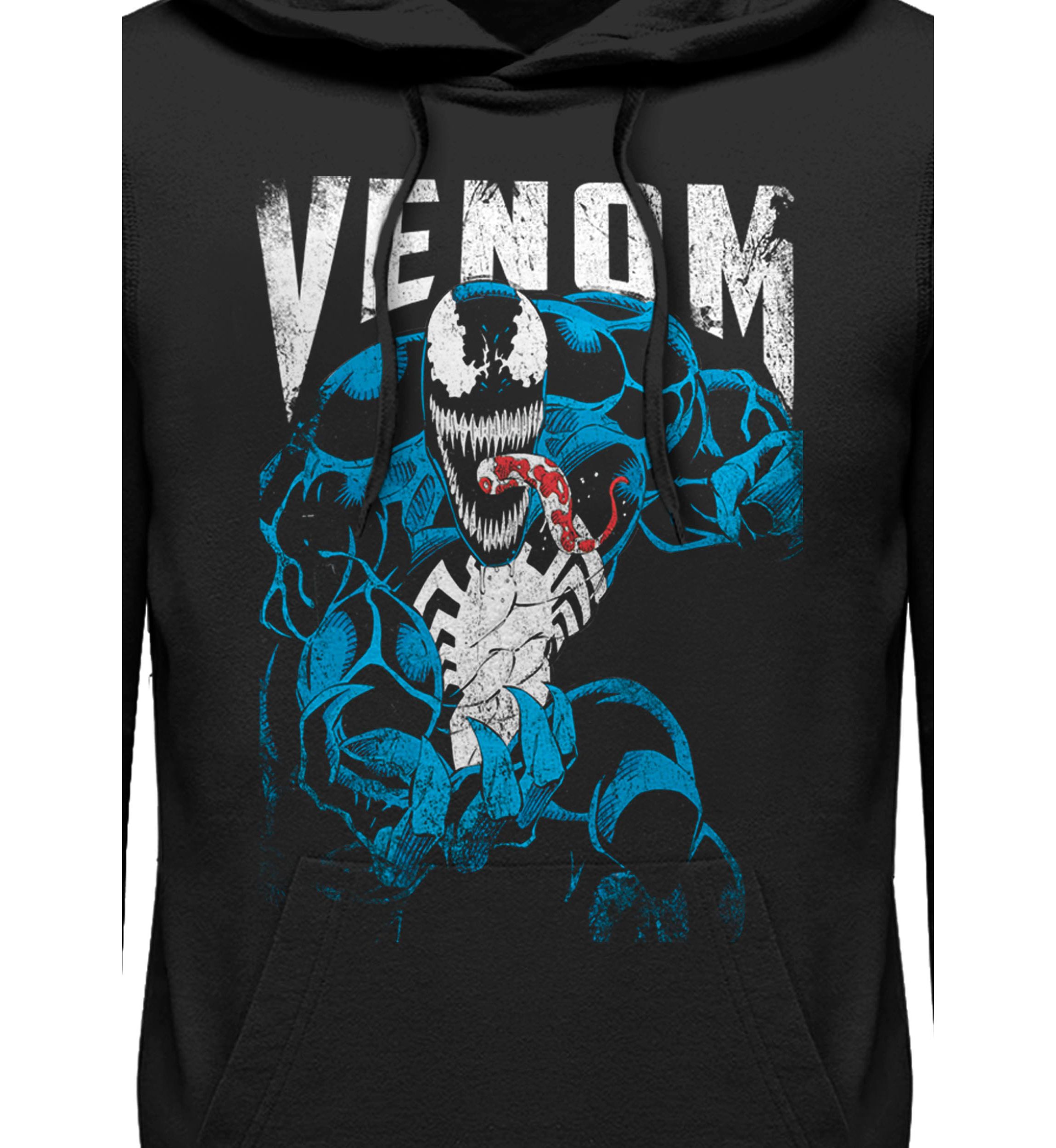 Venom Grunge Graphic Fleece Hoodie