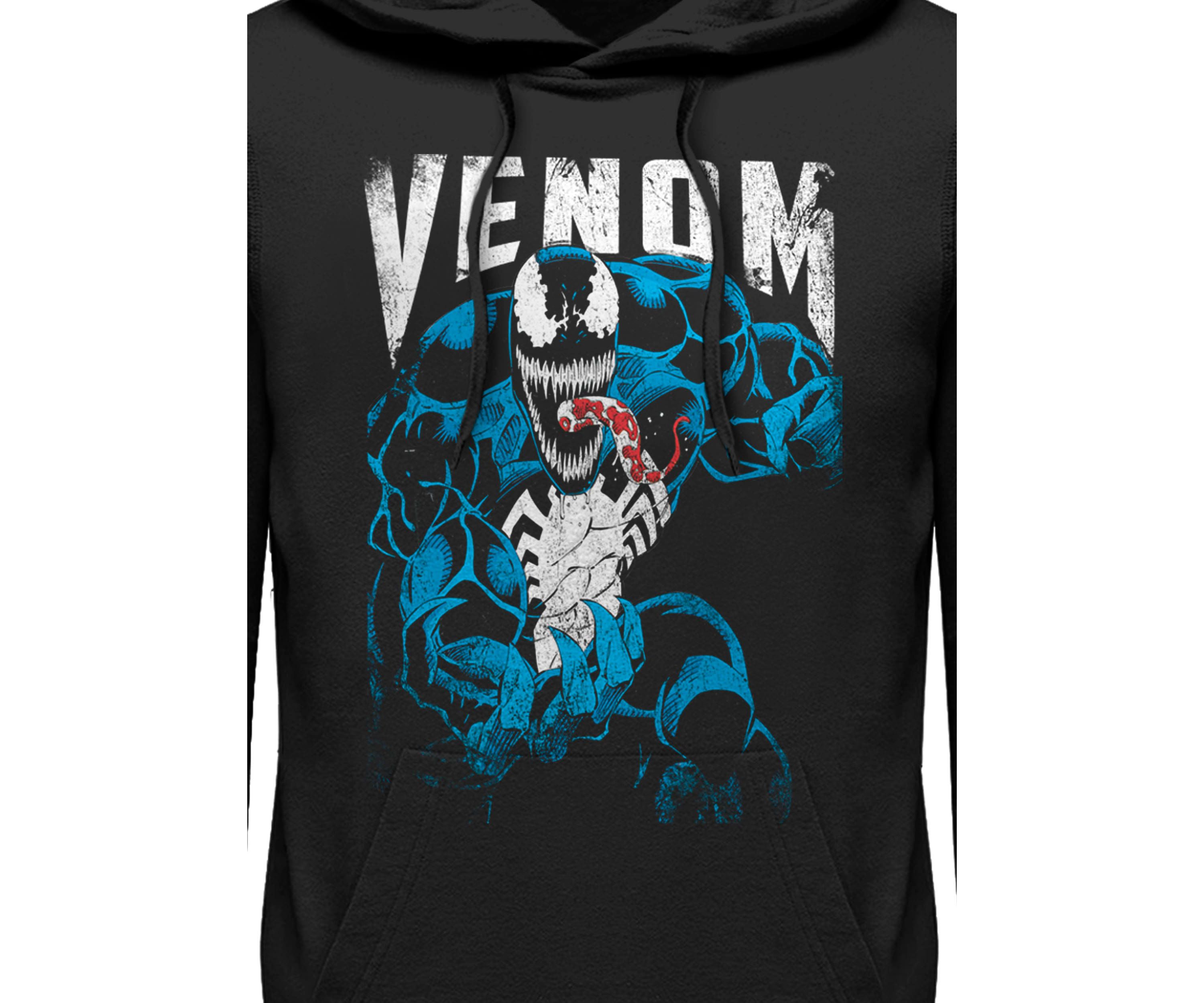 Venom Grunge Graphic Fleece Hoodie
