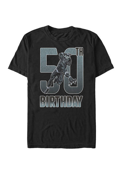 Black Panther 50th Bday Graphic Short Sleeve T-Shirt