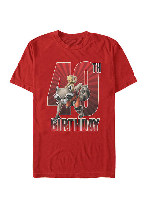 Marvel™ Groot 40th Bday Graphic Short Sleeve T-Shirt
