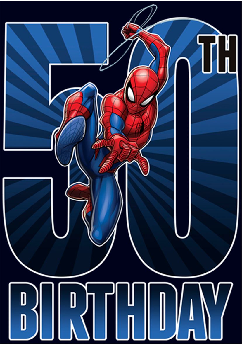 Spider-Man 50th Bday Graphic Short Sleeve T-Shirt
