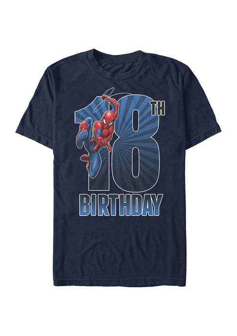 Spider-Man 18th Bday Graphic Short Sleeve T-Shirt