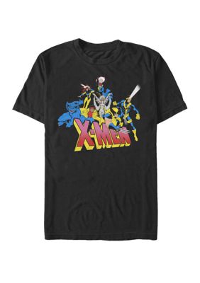 Marvel Classics X-Men Group Logo Short Sleeve Graphic T-Shirt, Black, XL