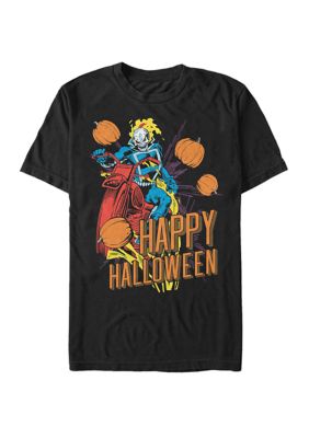 Marvel Men's Big & Tall Ghost Rider Happy Halloween Short Sleeve Graphic T-Shirt, Black, 3XL