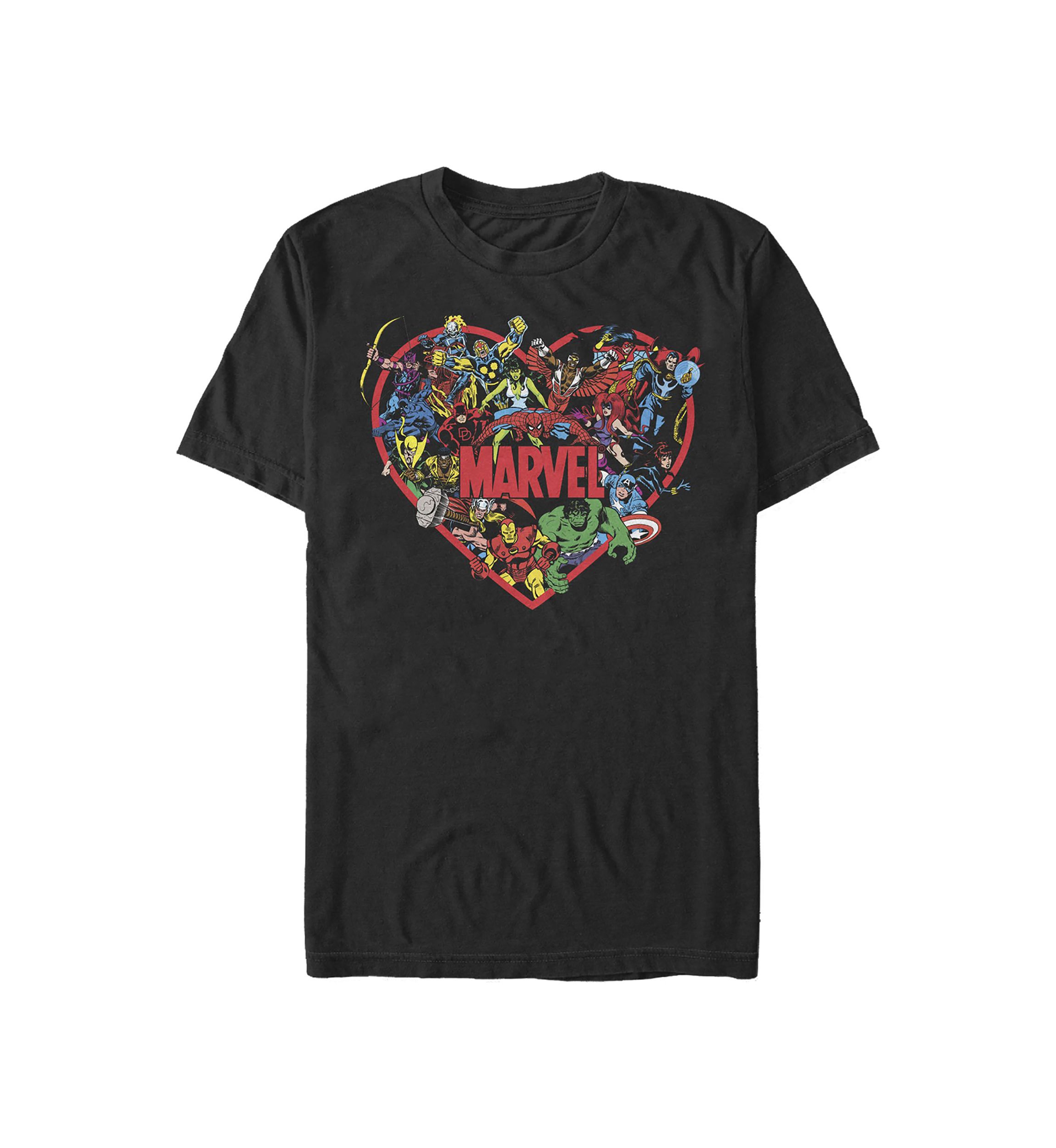 Marvel Hero Heart Graphic T-Shirt