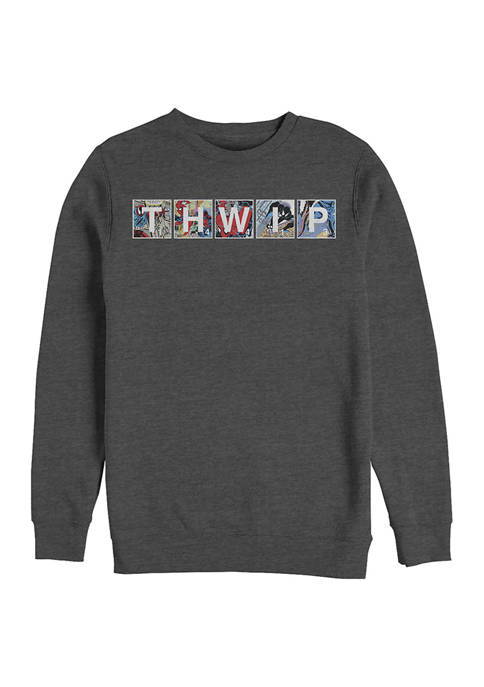 Marvel™ Comic Thwip Crew Fleece Sweatshirt