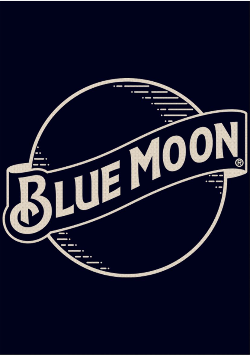 Miller Coors Brewing Company - Blue Moon Lines Graphic Short Sleeve T-Shirt