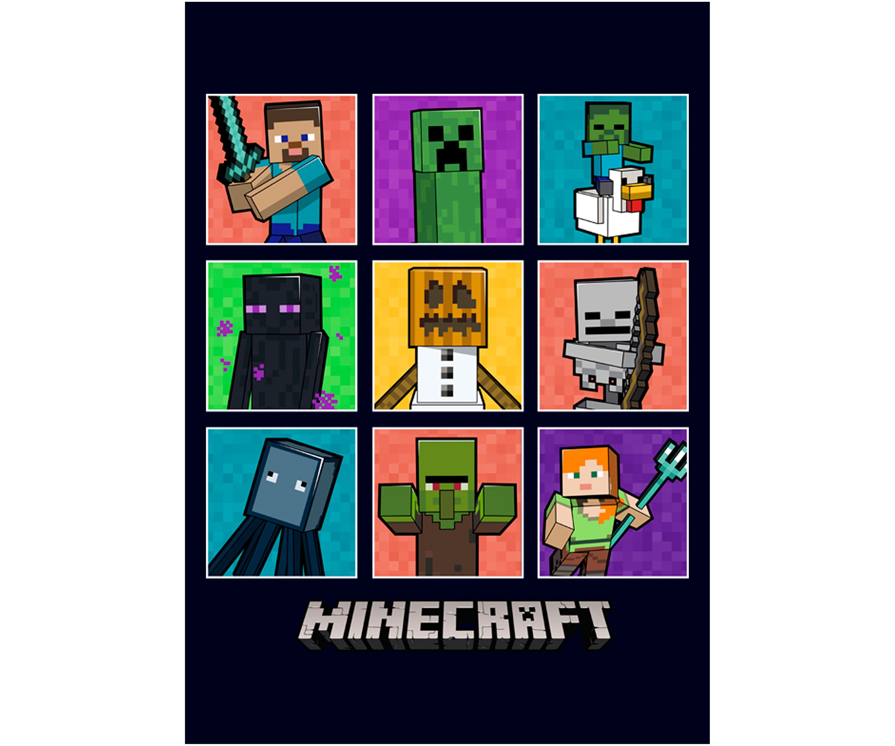  9 Character Boxup Graphic T-Shirt
