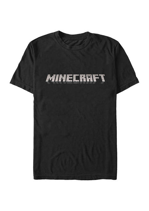 Minecraft Logo Black Graphic T-Shirt