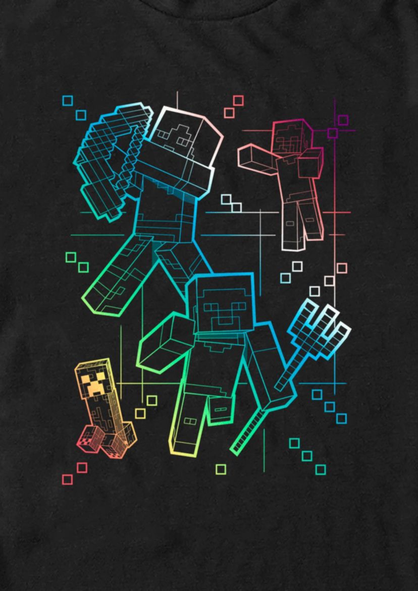 Gradient Lines Graphic T-Shirt