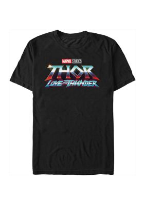 Marvel Men's Thunder Logo Graphic T-Shirt