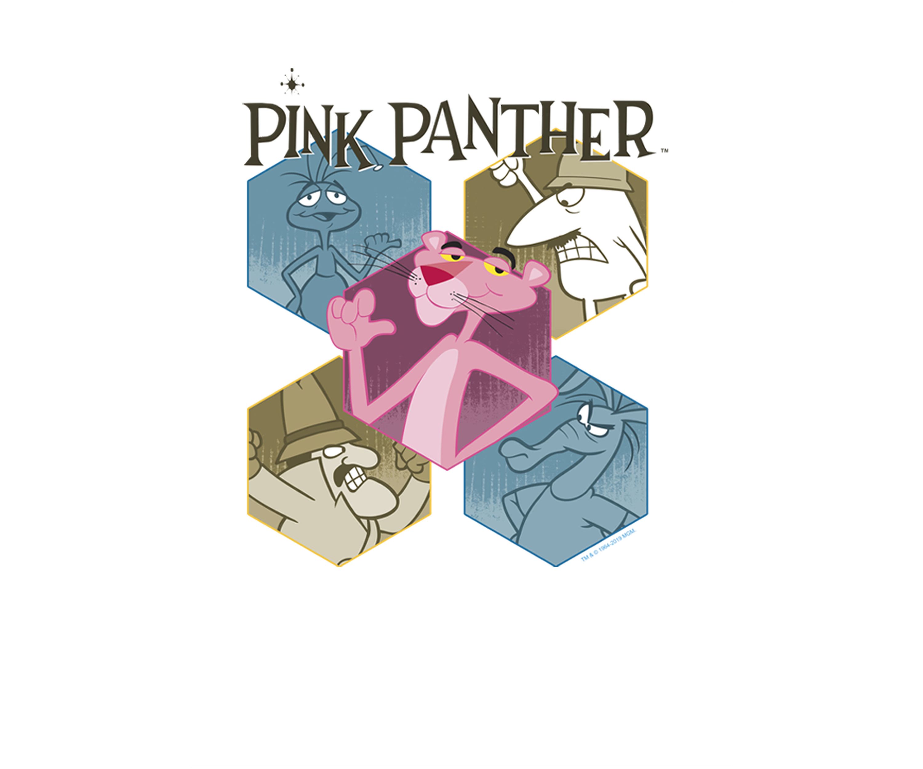 Panther Hexagon Group Shot Graphic Long Sleeve T-Shirt