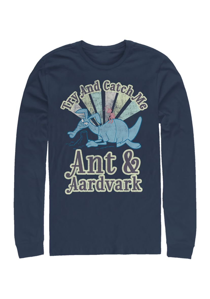 Ant and Aardvark Catch Me Graphic Long Sleeve T-Shirt