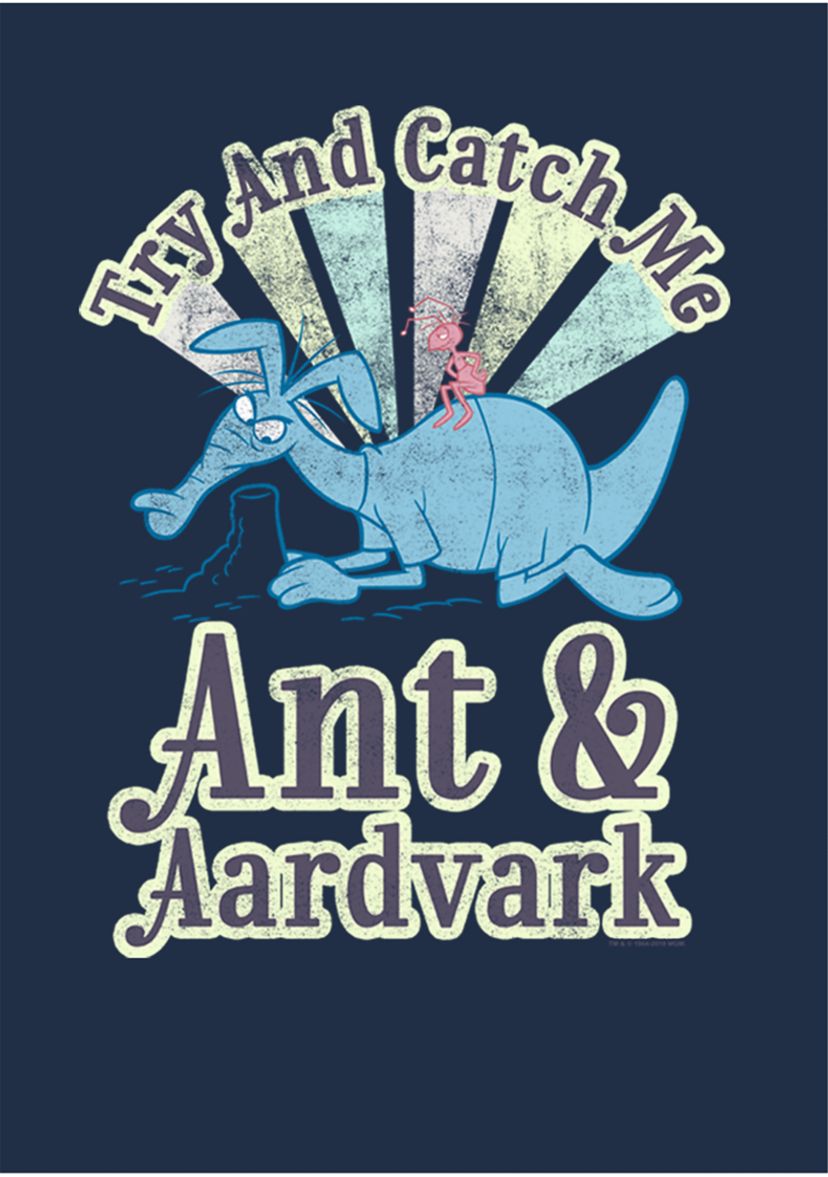 Ant and Aardvark Catch Me Graphic Long Sleeve T-Shirt