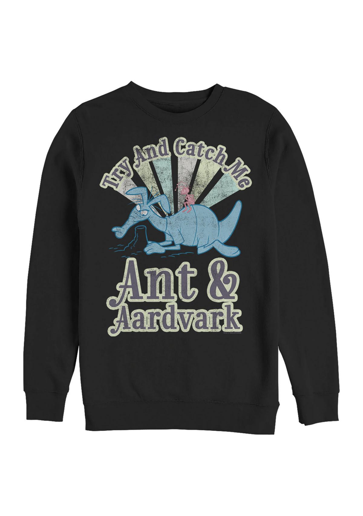 Ant and Aardvark Catch Me Graphic Crew Fleece Sweatshirt