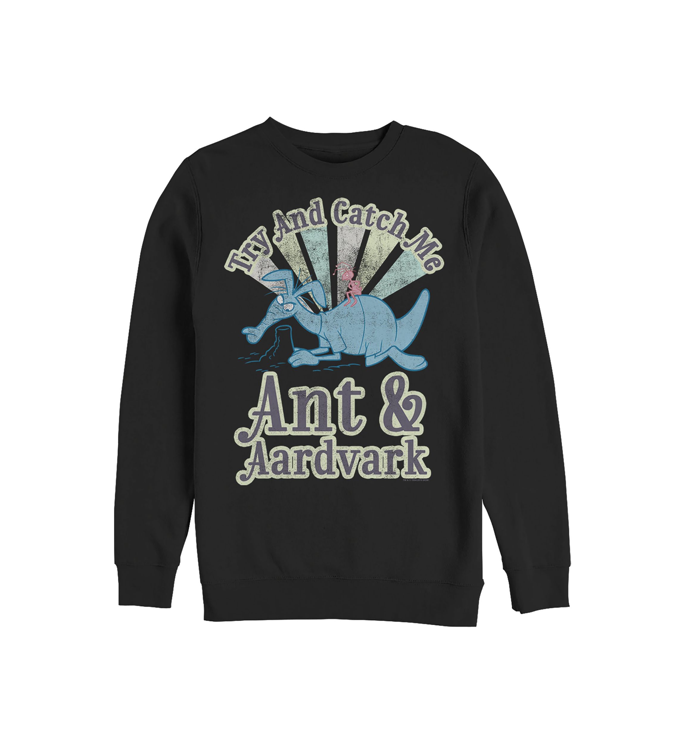 Ant and Aardvark Catch Me Graphic Crew Fleece Sweatshirt