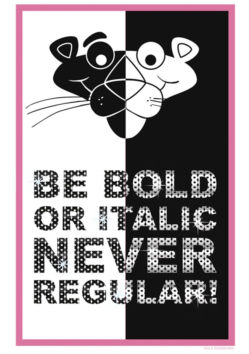 Be Bold or Italic Graphic T-Shirt