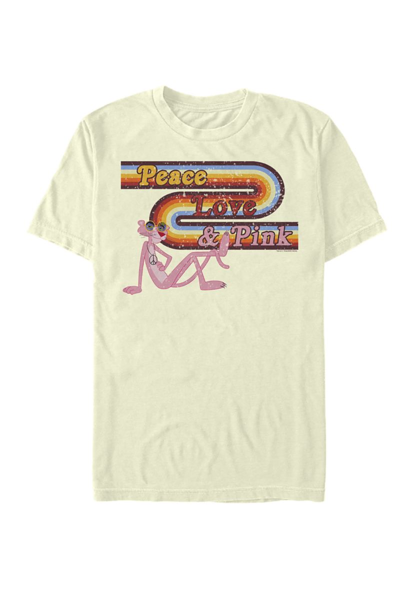 Peace Love Pink Graphic T-Shirt