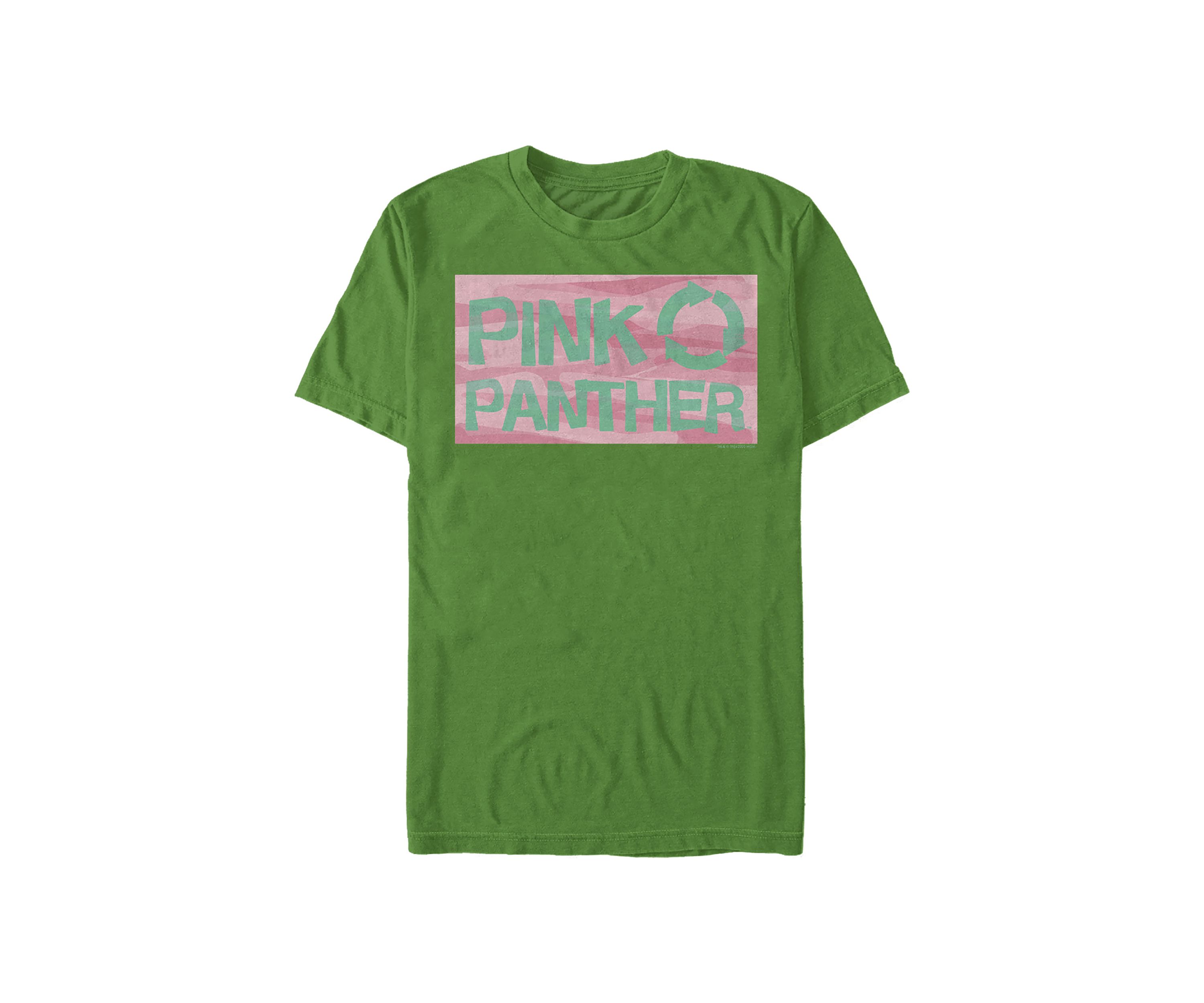 Pink Recycle Panther Graphic T-Shirt