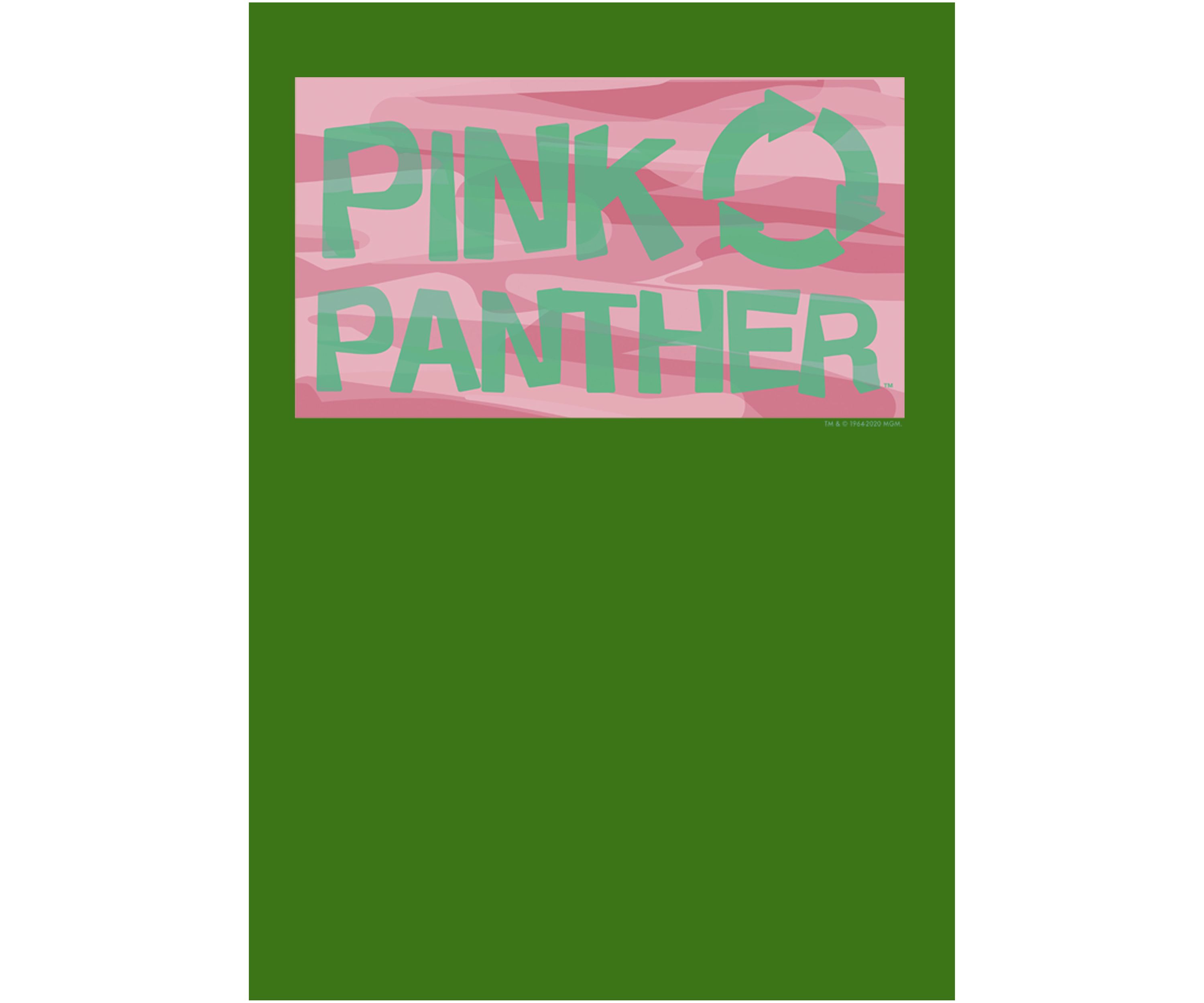 Pink Recycle Panther Graphic T-Shirt