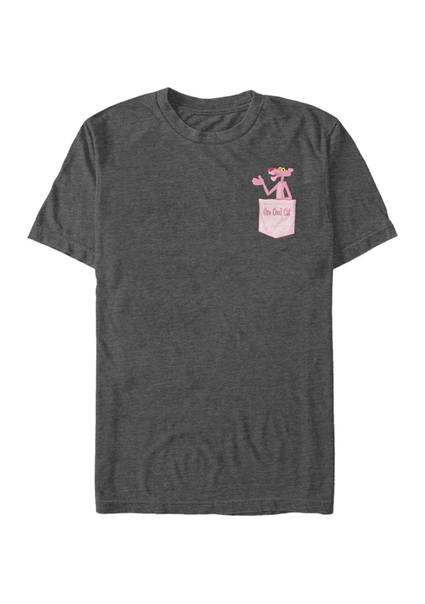 Cool Cat Pocket Graphic T-Shirt
