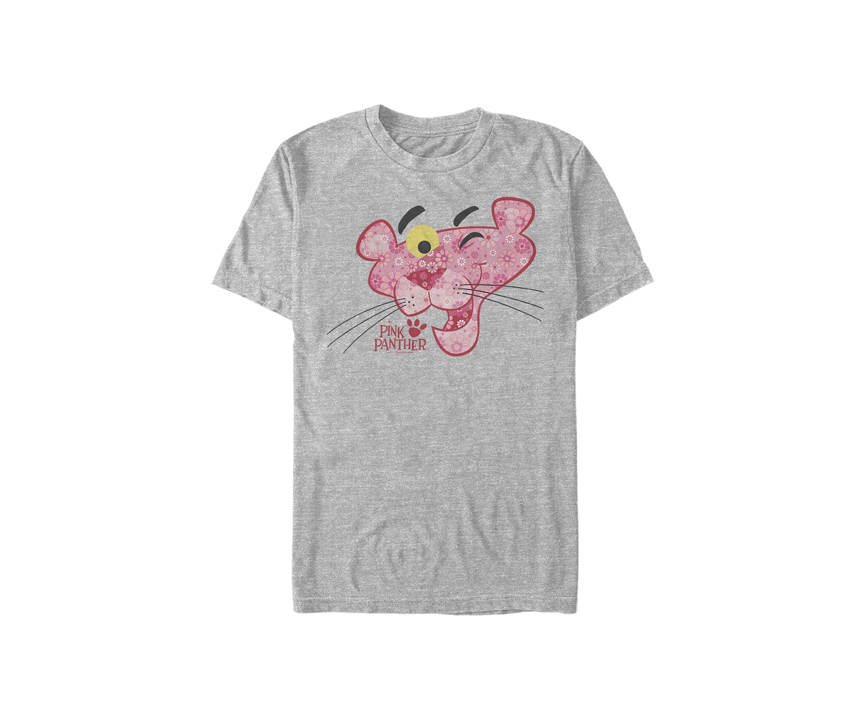 Pink Panther Floral Fill Graphic T-Shirt